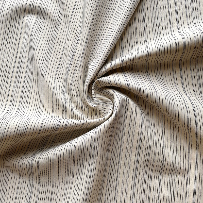 Deadstock Cream Stripe Denim