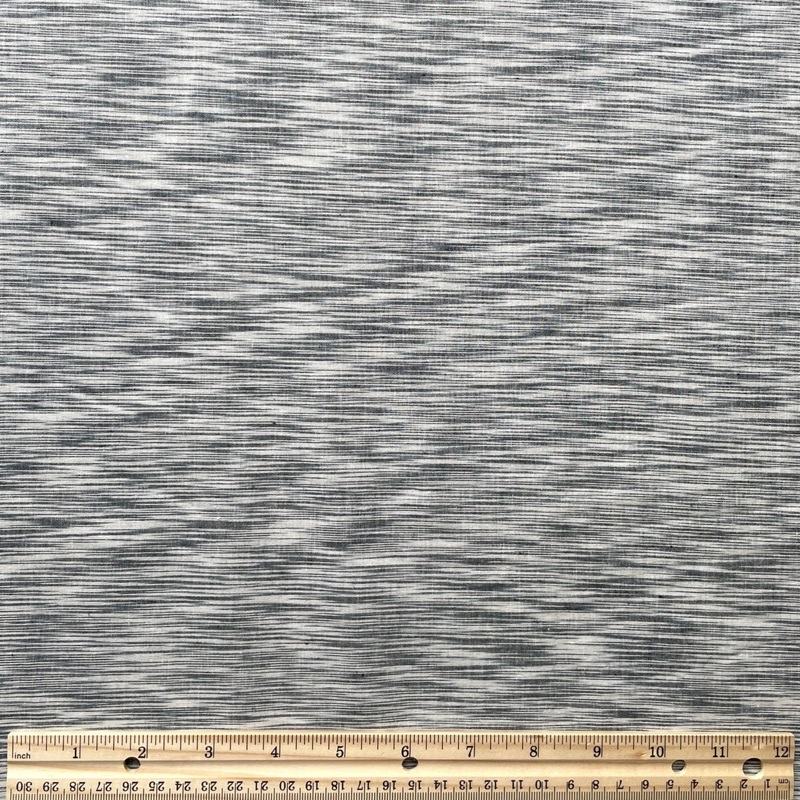 Deadstock Gray Cotton Ikat