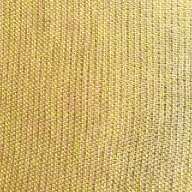 Deadstock Lime & Pink Yarn Dyed Linen