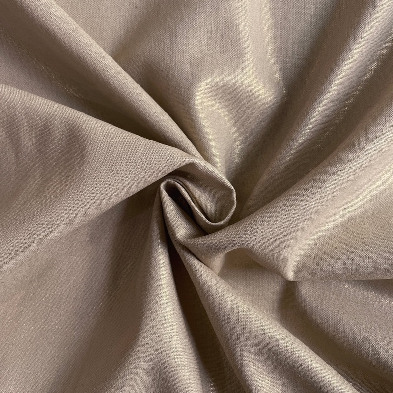 Deadstock Metallic Gold Linen