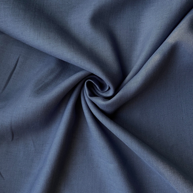 Deadstock Slate Blue Linen