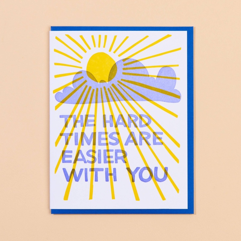 Easier with You Letterpress Card