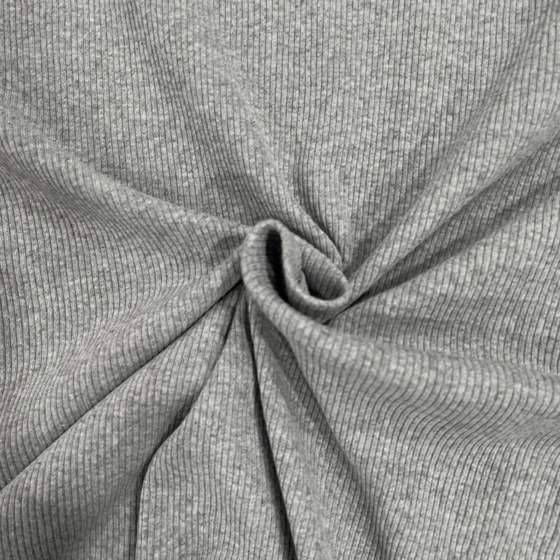 Heather Gray Cotton Rib