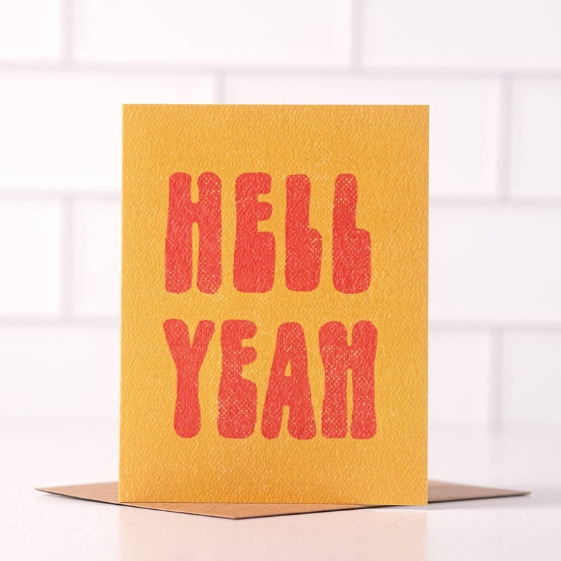 Hell Yeah Congratulations Card