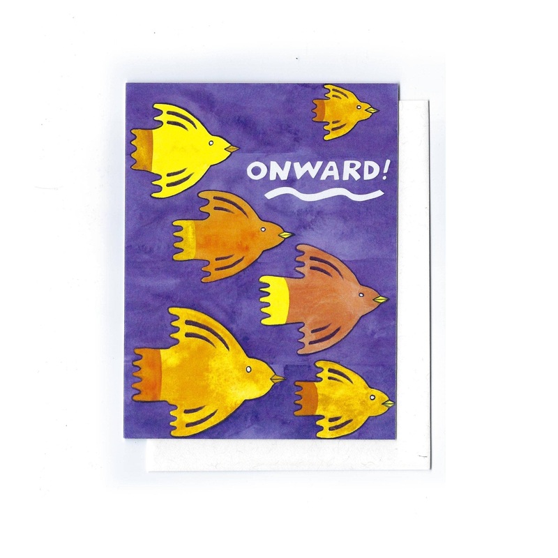 Onward! Birds – Celebration Card