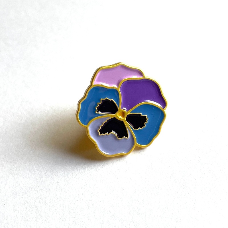Pansy Enamel Pin