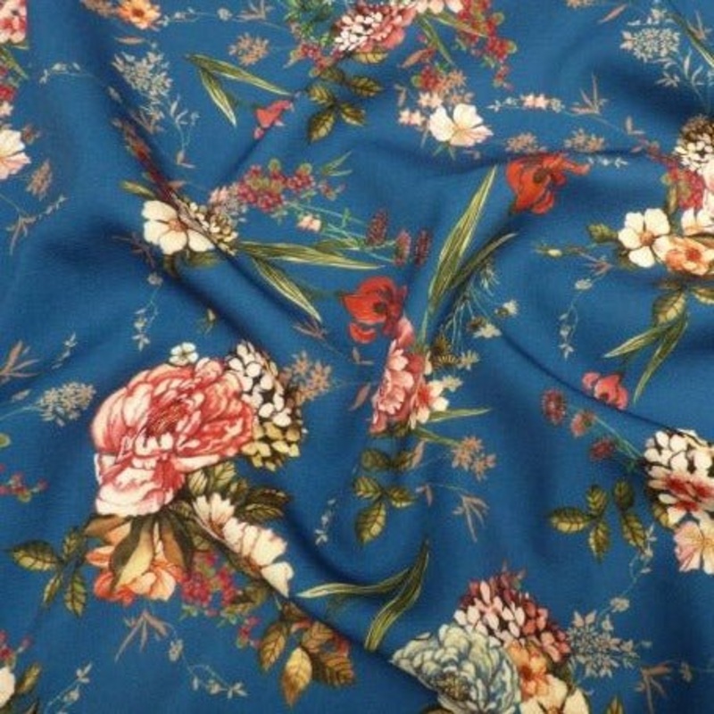 Twilight Meadow Stretch Triple Crepe