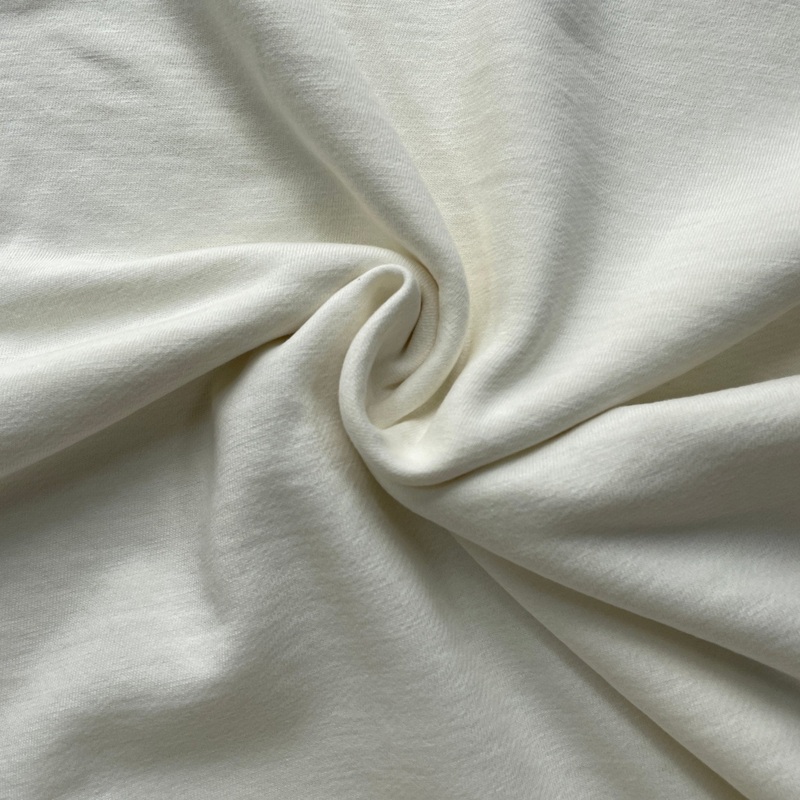 White Organic French Terry