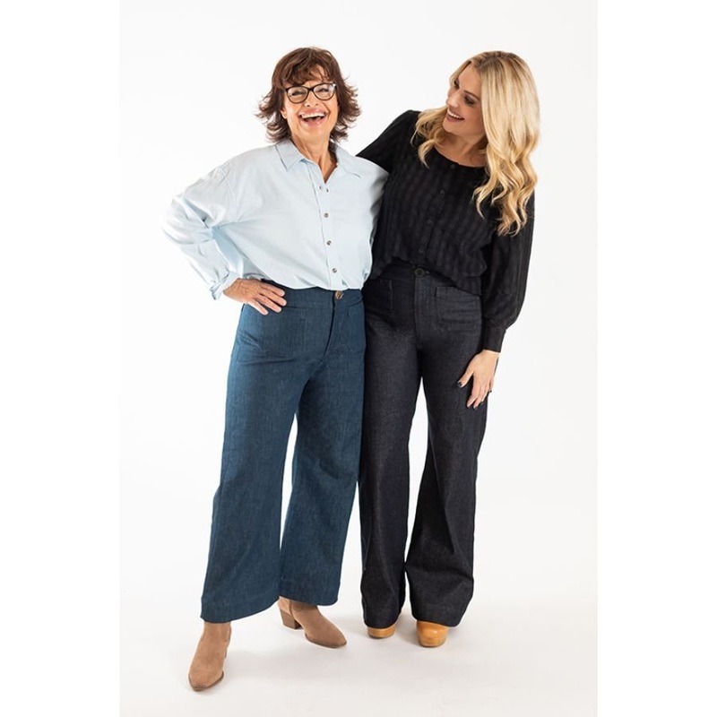 Chalk and Notch Patterns / Isle Jeans Flare & Wide