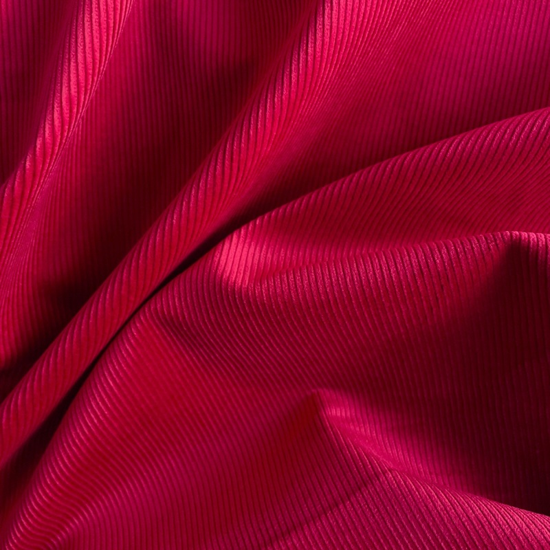 Cherry Wide Wale Corduroy