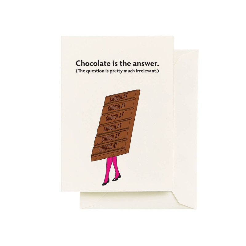 Chocolate is the Answer Card