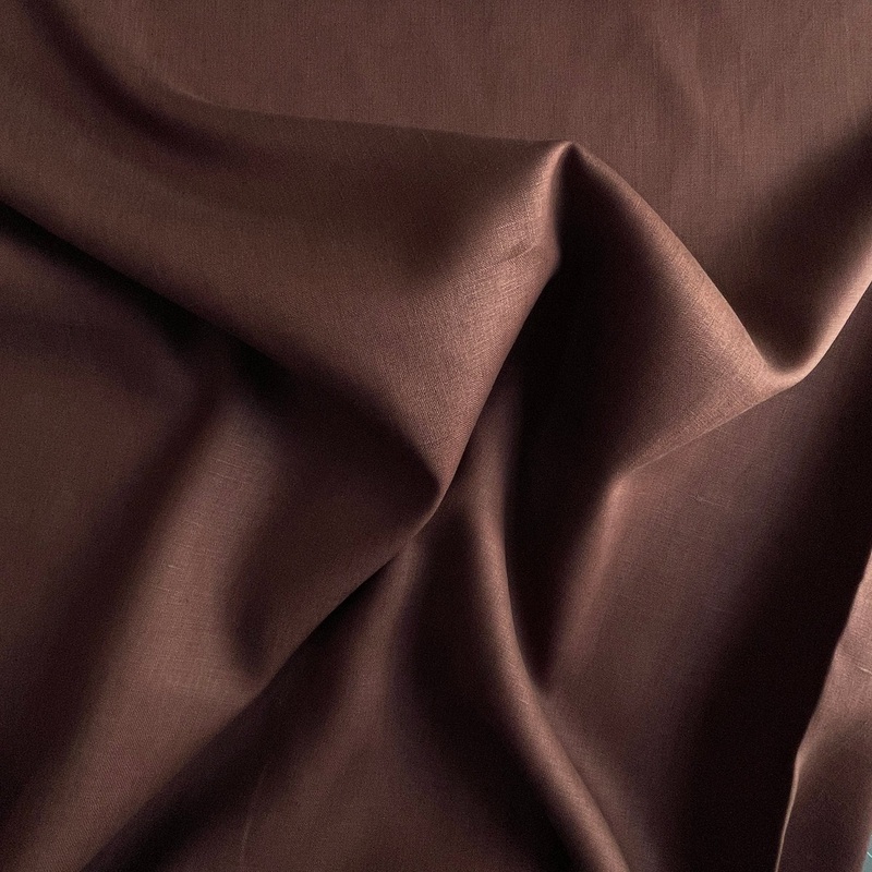 Dark Brown Linen