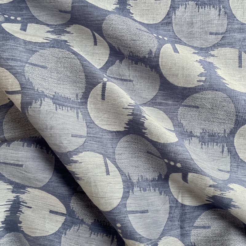 Geometric Circles Linen Jacquard