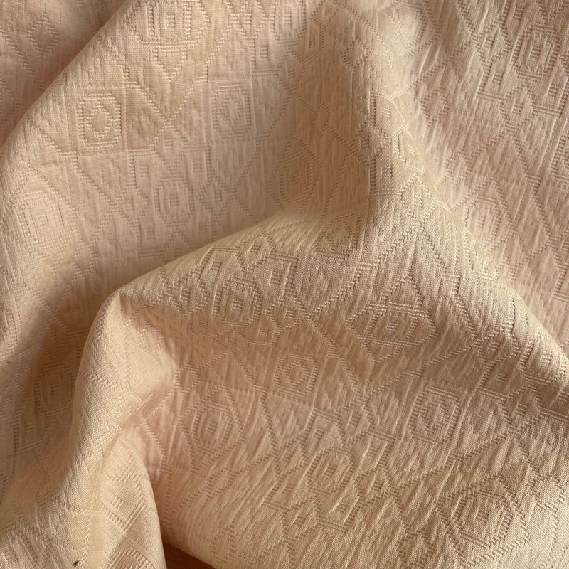 Pink Cotton Jacquard