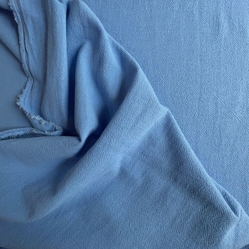 Sky Blue Textured Cotton