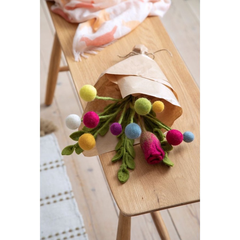Wool Dot Flower – Medium