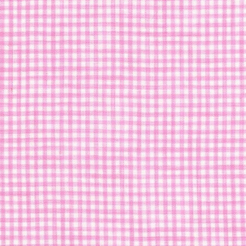 Yarn Dyed Limerick Linen / Small Pink Gingham