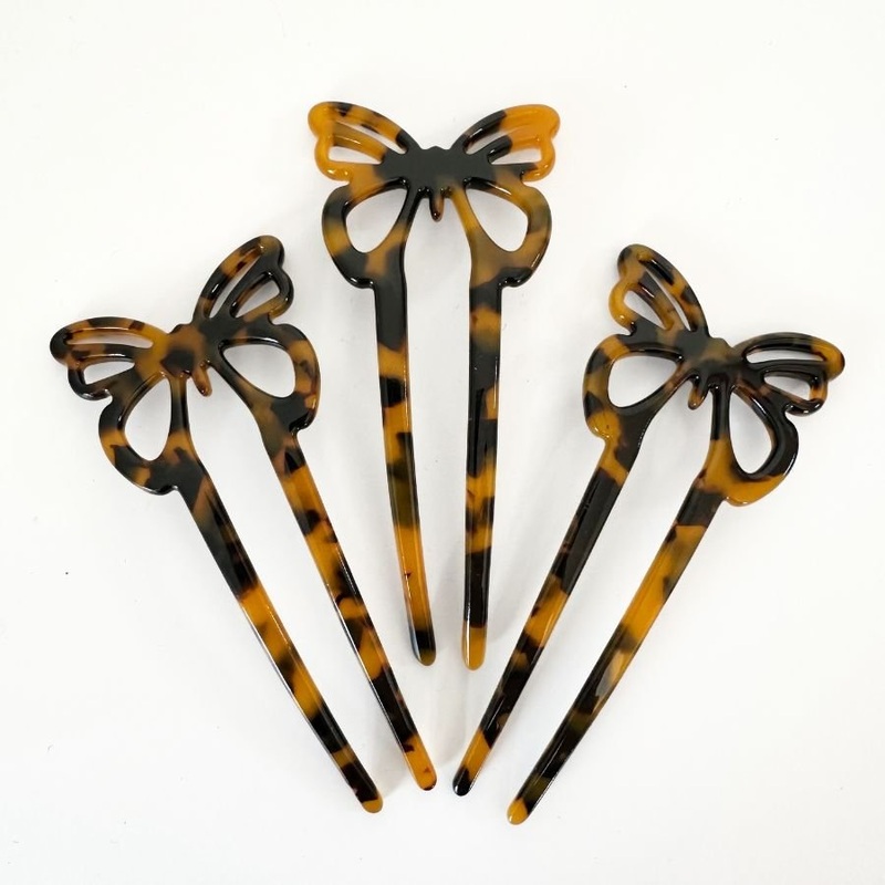 Acrylic Butterfly Hair Fork