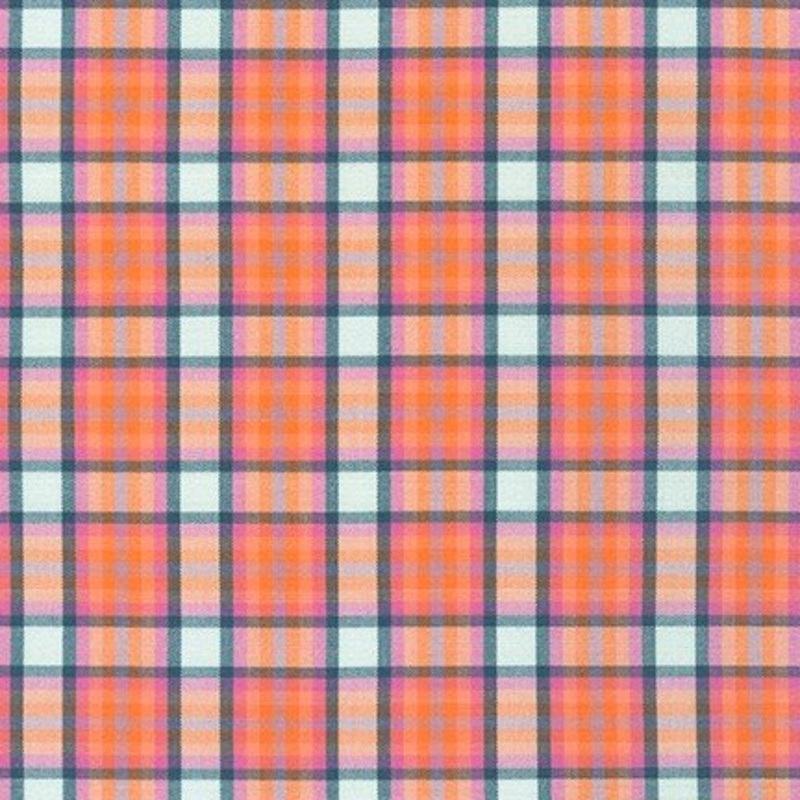 Cotton Woven Plaid / Salmon