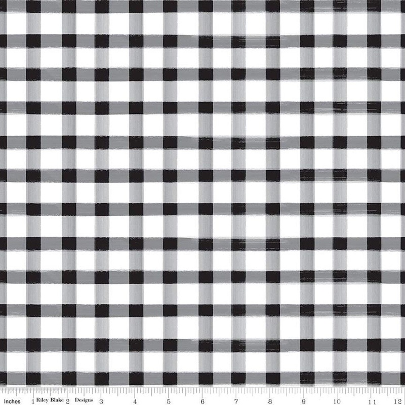 Monthly Placemats / Gingham / Black