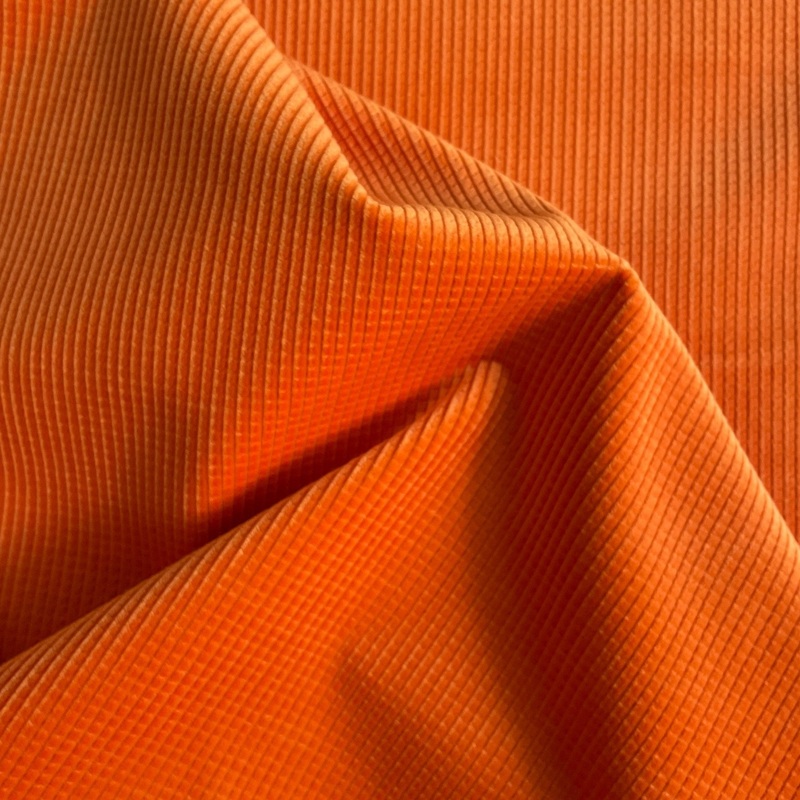 Orange Waffle Corduroy