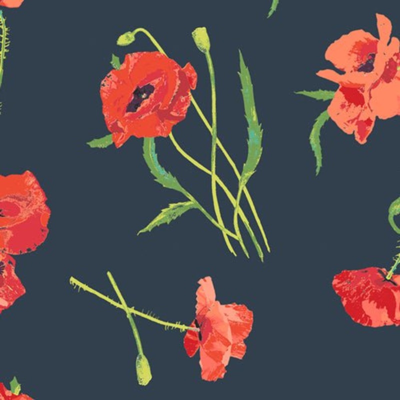 Poppy Memories Rayon
