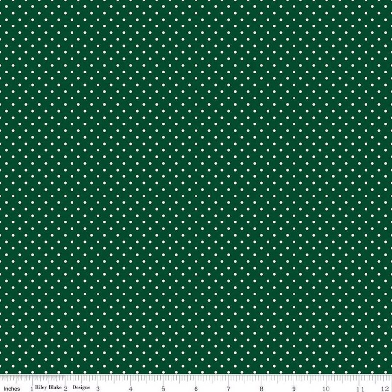 Swiss Dot / Christmas Green