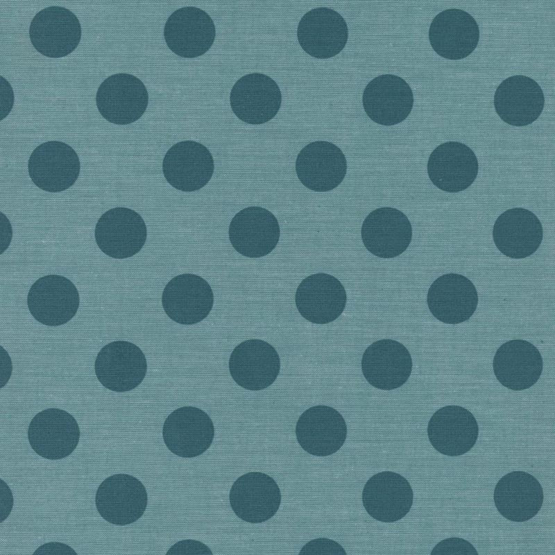 Chambray Dots / Aqua