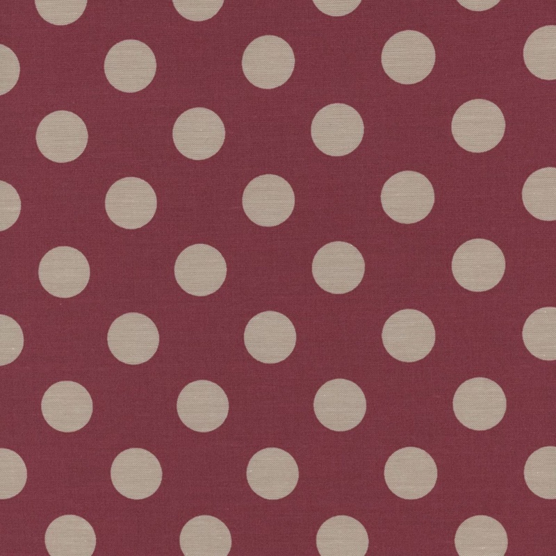 Chambray Dots / Burgundy