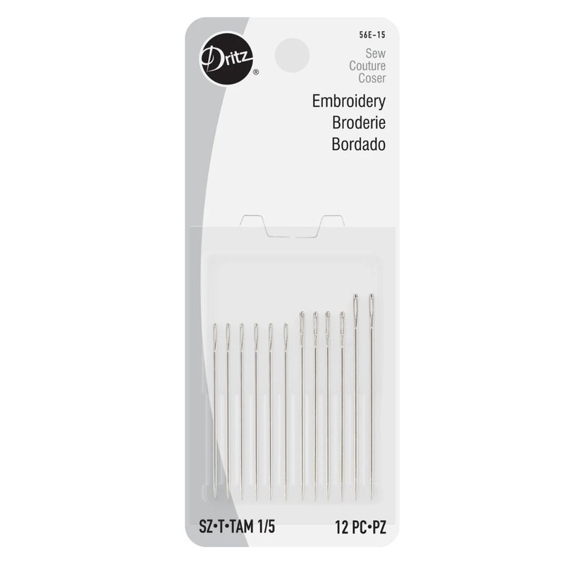 Embroidery Hand Needles, Size 1/5, 12 pc