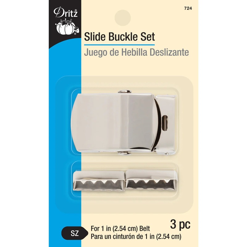 Slide Buckle Set, Nickel