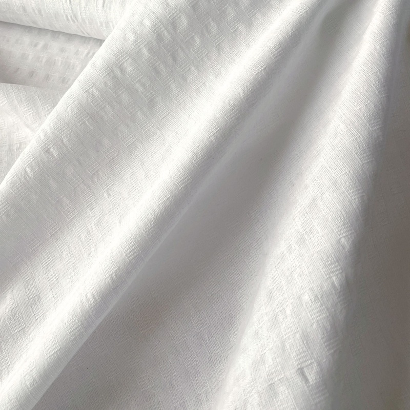 Waffle Woven White